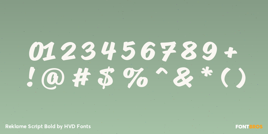 Reklame Script Bold Font Poster #1