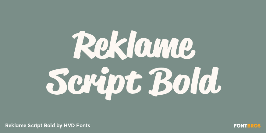 Reklame Script Bold Poster