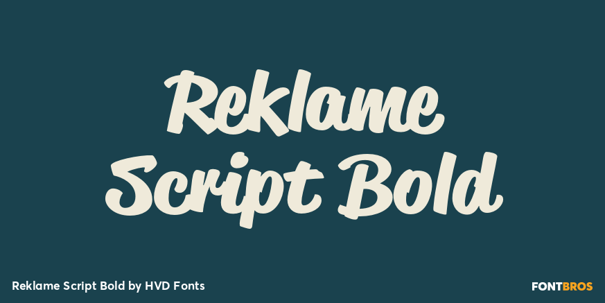 Reklame Script Bold Poster