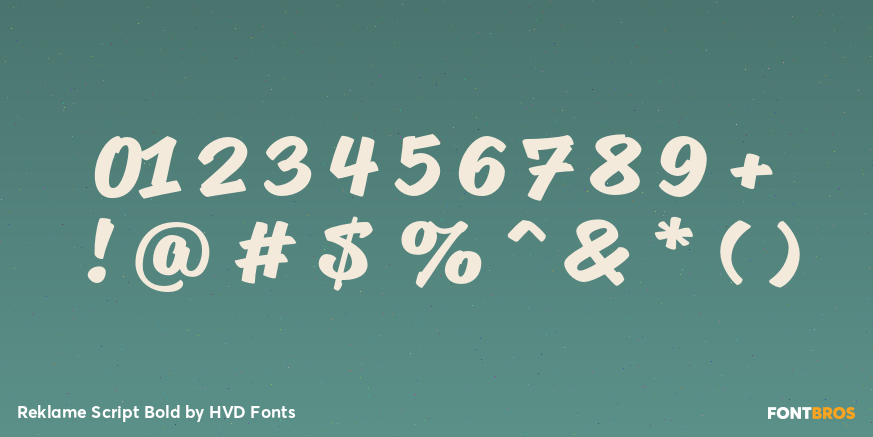 Reklame Script Bold Font Poster #4