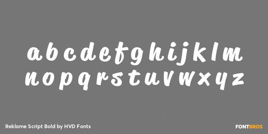 Reklame Script Bold Font Poster #1