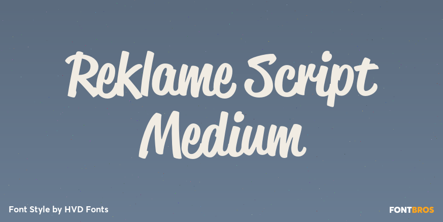 Reklame Script Medium Poster