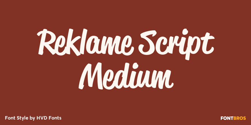 Reklame Script Medium Poster