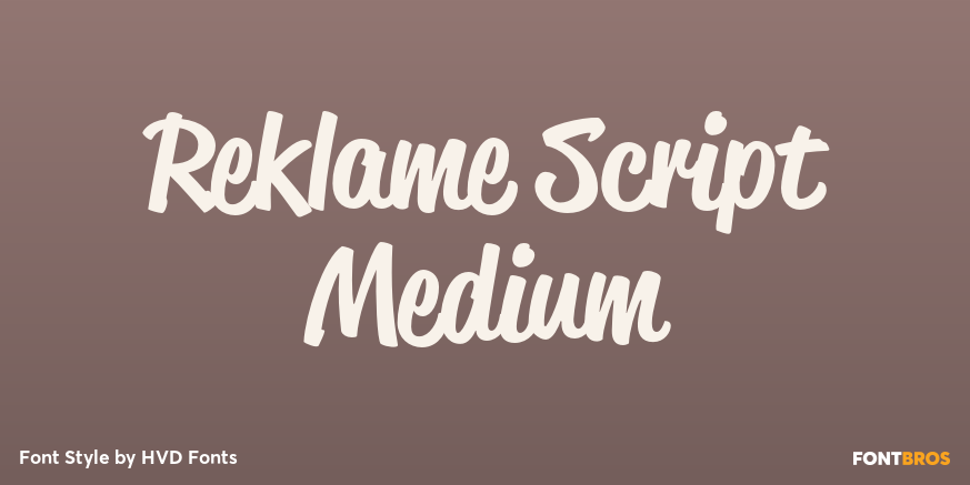 Reklame Script Medium Poster