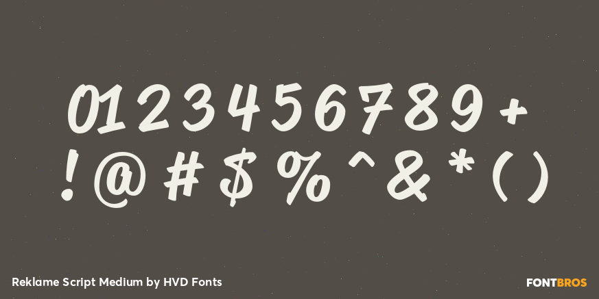 Reklame Script Medium Font Poster #1