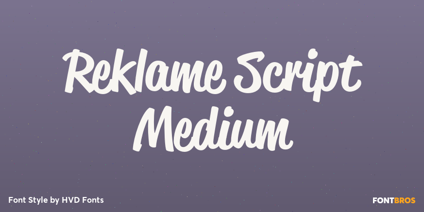 Reklame Script Medium Poster