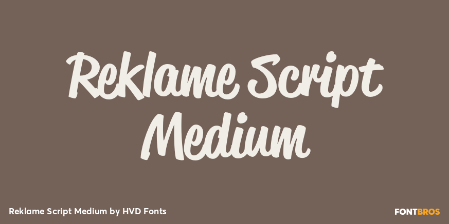 Reklame Script Medium Poster