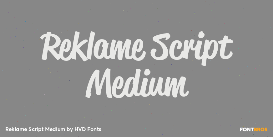 Reklame Script Medium Poster
