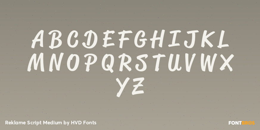 Reklame Script Medium Font Poster #2