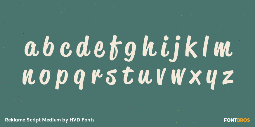 Reklame Script Medium Font Poster #3