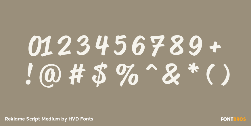 Reklame Script Medium Font Poster #4