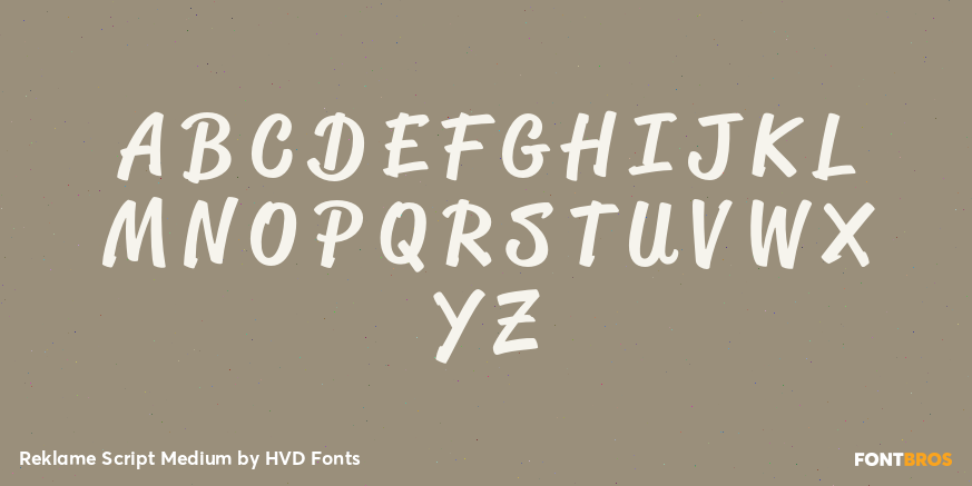 Reklame Script Medium Font Poster #1