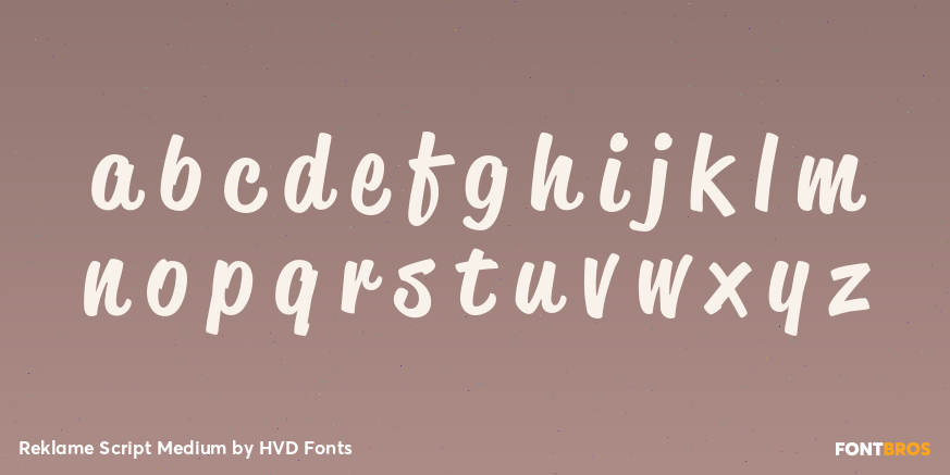 Reklame Script Medium Font Poster #1