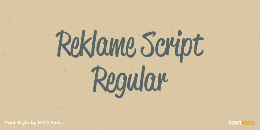 Reklame Script Regular Poster