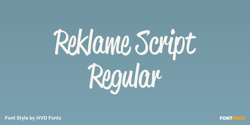 Reklame Script Regular Poster