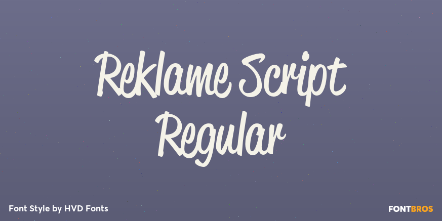 Reklame Script Regular Poster