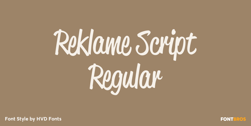 Reklame Script Regular Poster
