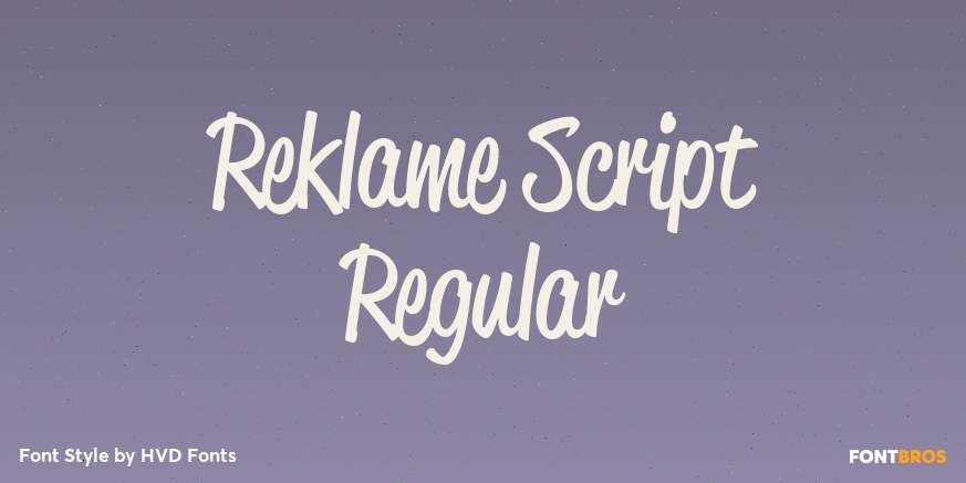 Reklame Script Regular Poster