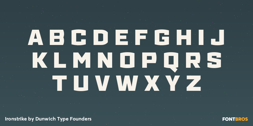 Ironstrike Font Poster #2