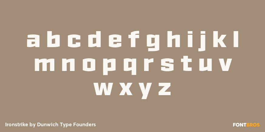 Ironstrike Font Poster #3
