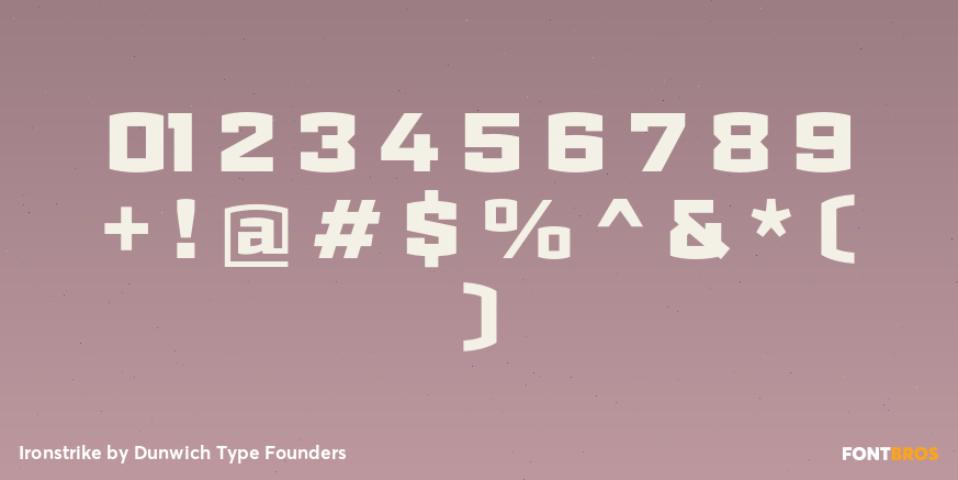 Ironstrike Font Poster #4