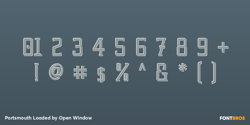 Portsmouth Loaded Font Poster #1