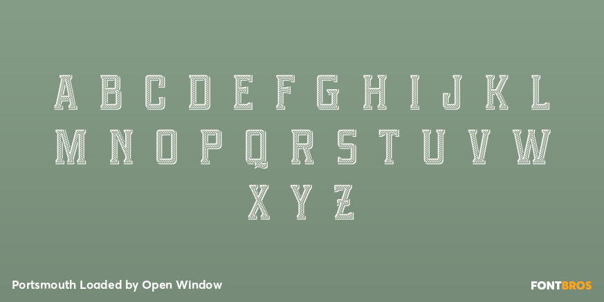 Portsmouth Loaded Font Poster #1