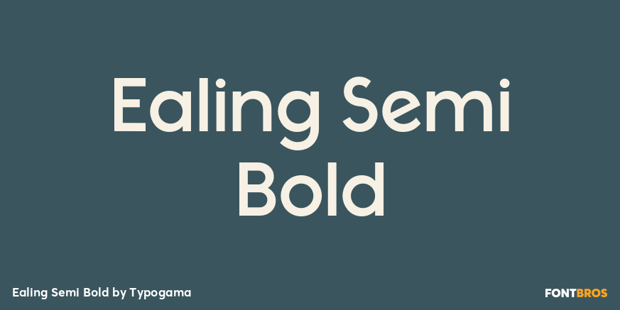 Ealing Semi Bold Font Poster #1