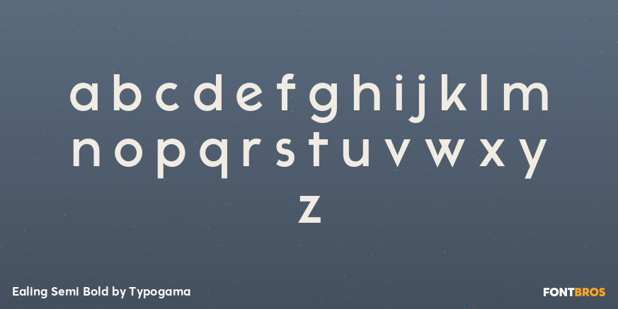Ealing Semi Bold Font Poster #3