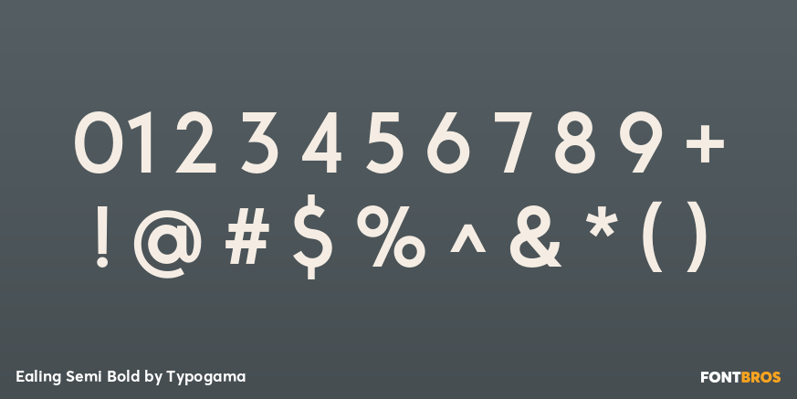 Ealing Semi Bold Font Poster #4