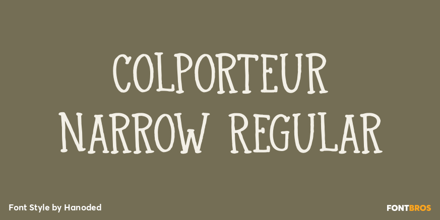 Colporteur Narrow Regular Poster