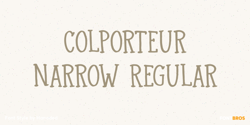 Colporteur Narrow Regular Poster