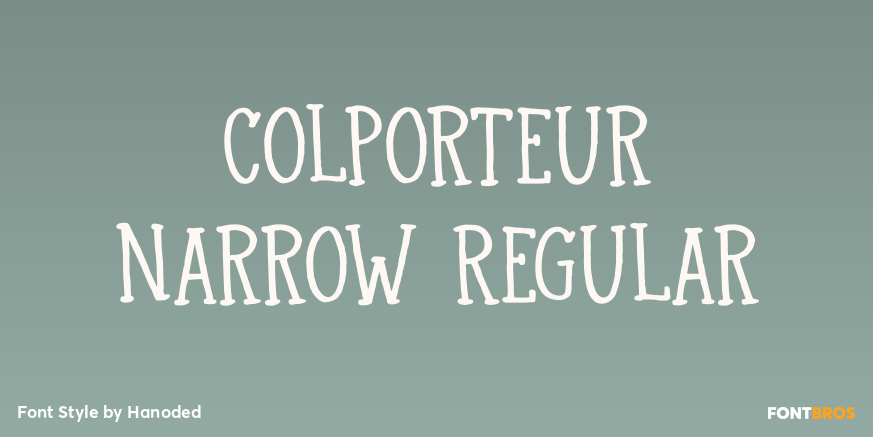 Colporteur Narrow Regular Poster