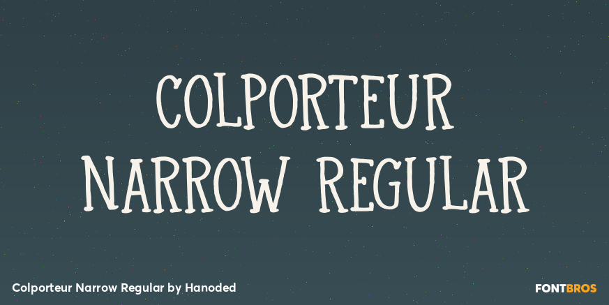 Colporteur Narrow Regular Poster