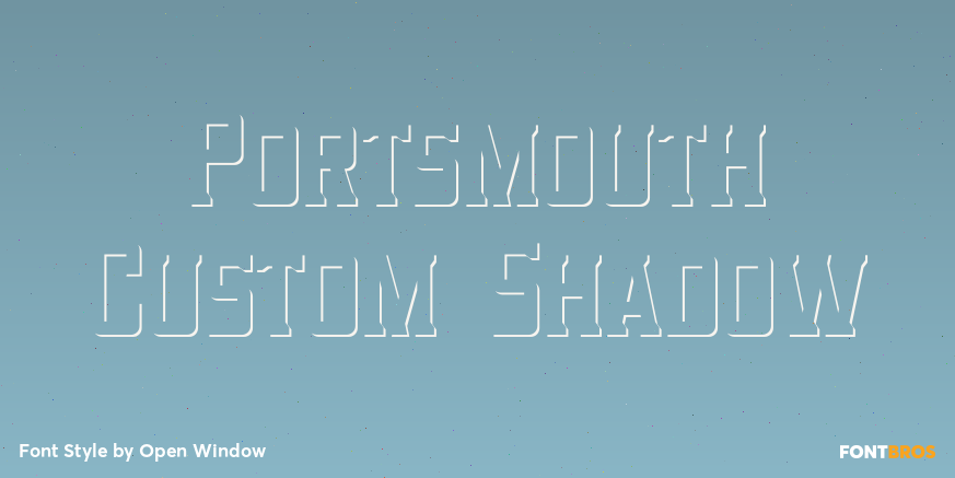 Portsmouth Custom Shadow Poster