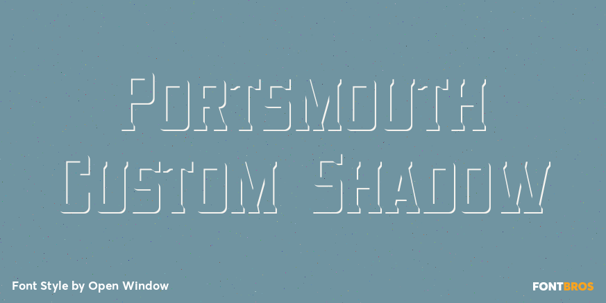 Portsmouth Custom Shadow Poster