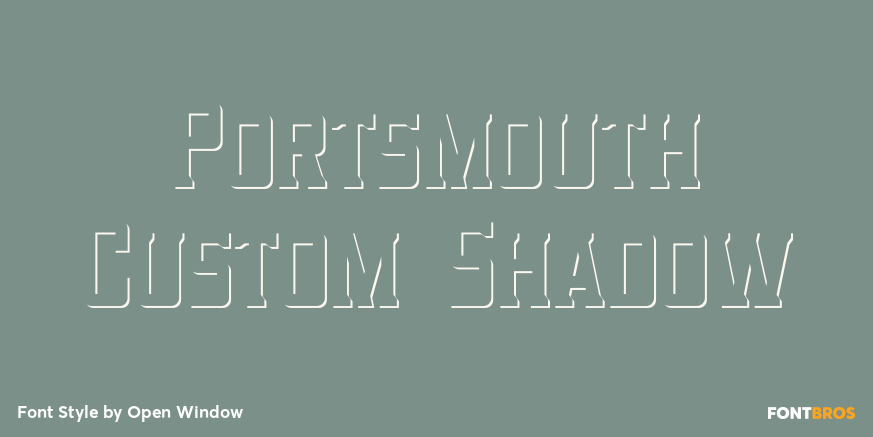 Portsmouth Custom Shadow Poster