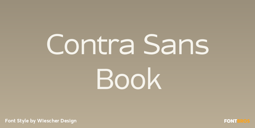 Contra Sans Book Font Poster #1