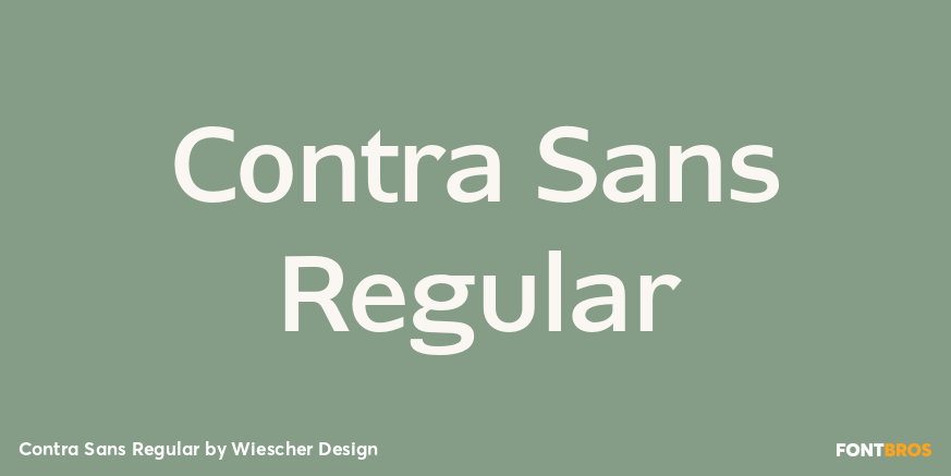 Contra Sans Regular Font Poster #1
