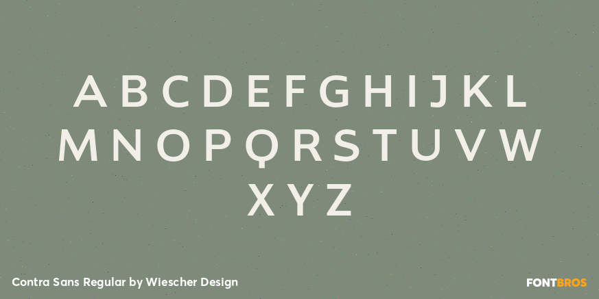 Contra Sans Regular Font Poster #2