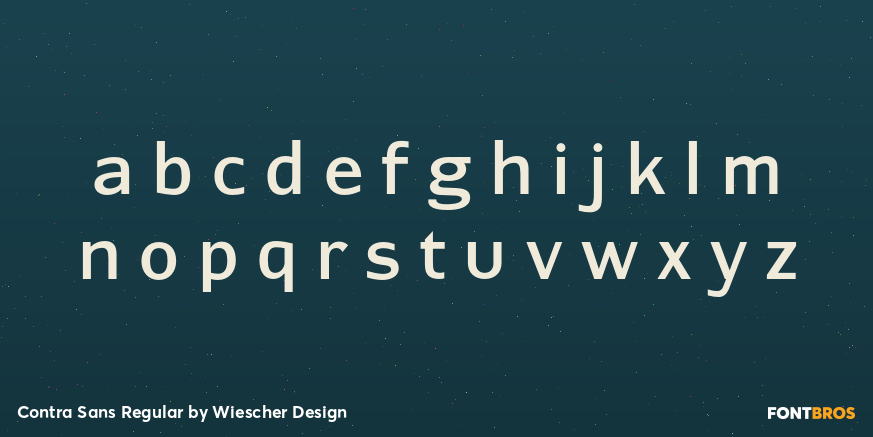 Contra Sans Regular Font Poster #3