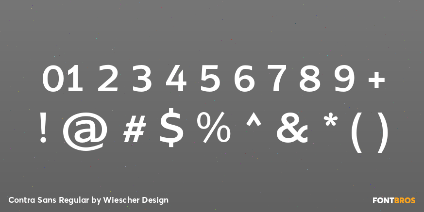 Contra Sans Regular Font Poster #4