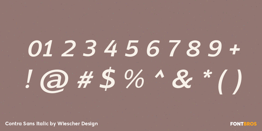 Contra Sans Italic Font Poster #4