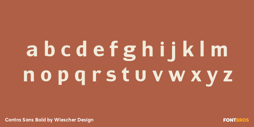 Contra Sans Bold Font Poster #3
