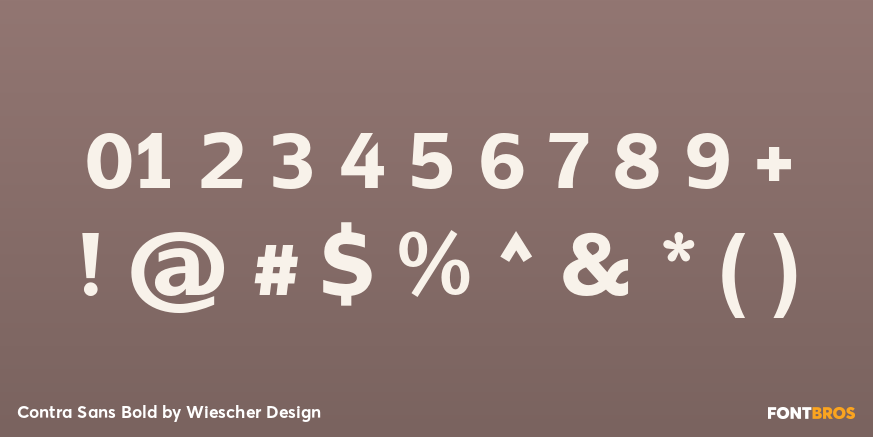 Contra Sans Bold Font Poster #4