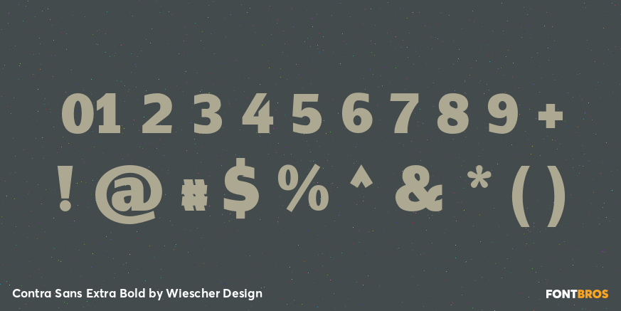 Contra Sans Extra Bold Font Poster #4