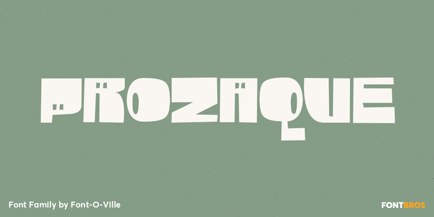 Prozaque Font Poster