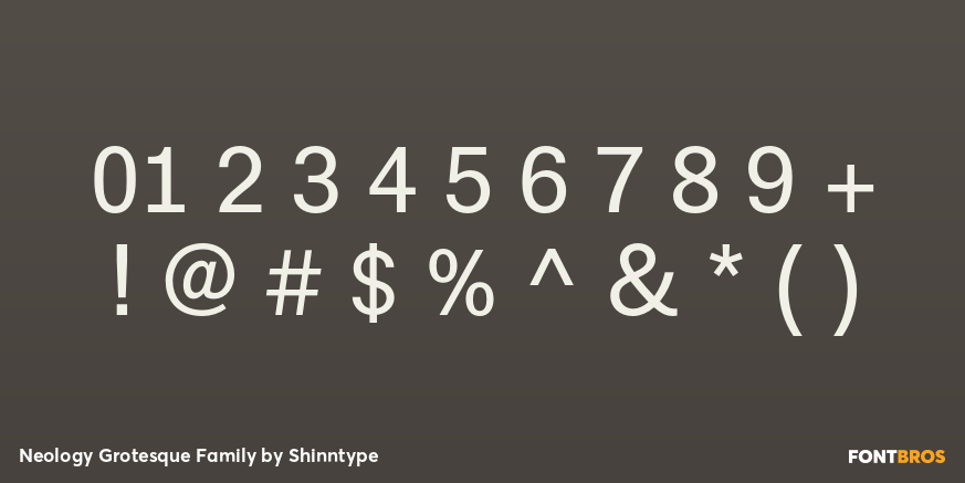 Neology Grotesque Family Font Poster #1