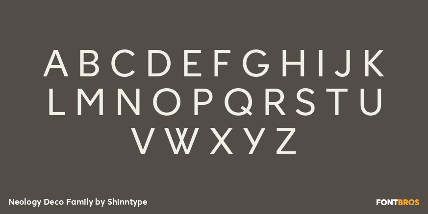 Neology Deco Family Font Poster #2