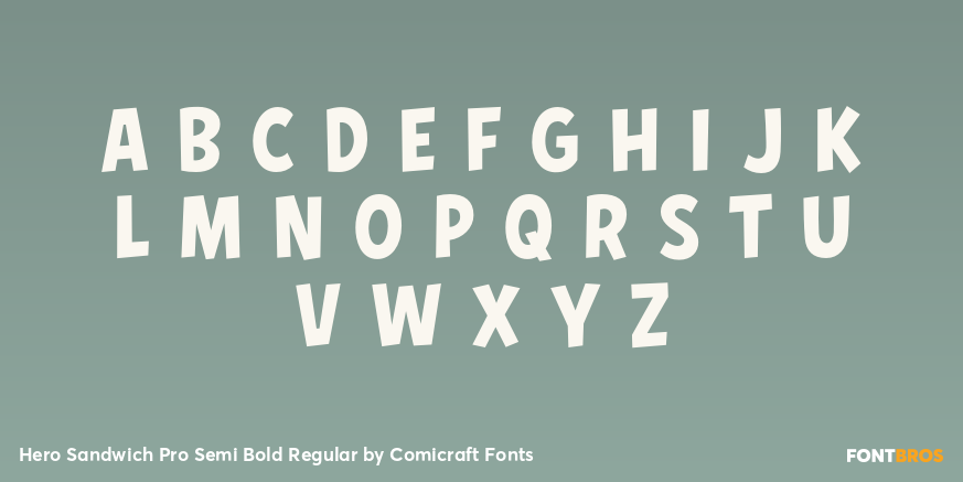 Hero Sandwich Pro Semi Bold Regular Font Poster #2